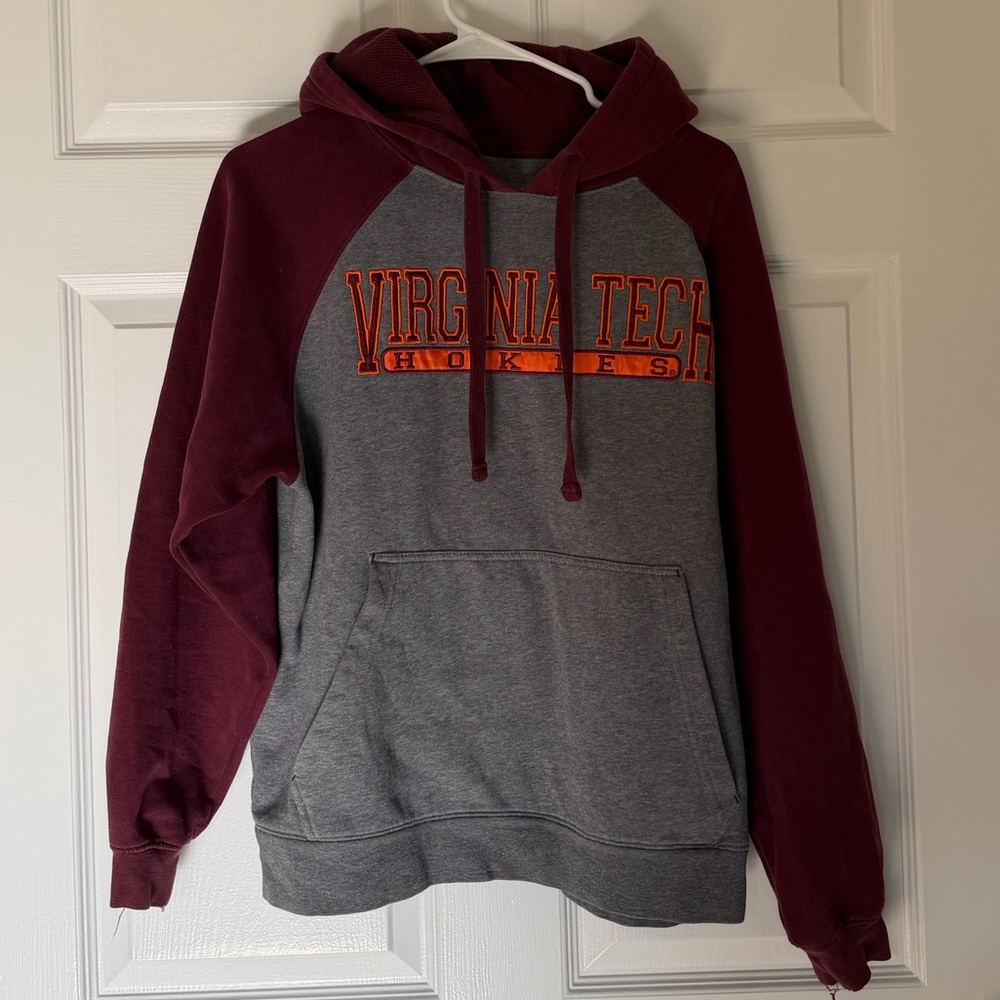 Virginia Tech Gray and Maroon Hoodie
